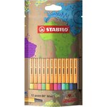 Sachet x 12 stylos-feutres STABILO point 88 Mini mySTABILOdesign