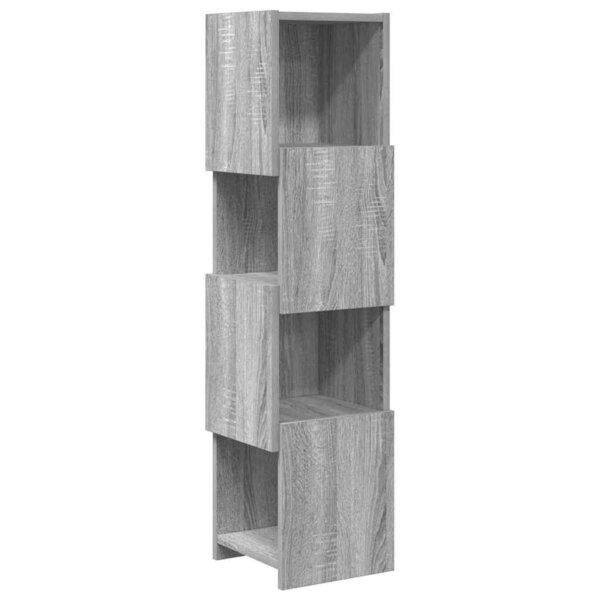 vidaXL Meuble d'angle Gris Sonoma 25 5x25x102cm Bois d'ingénierie