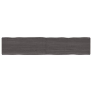 vidaXL Dessus de table bois massif traité bordure assortie