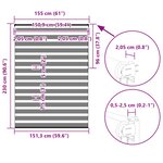 vidaXL Store zèbre marron 155x230cm largeur du tissu 150 9cm polyester