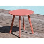 Table basse de jardin en acier massai 45 cm