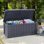 Keter Boîte de rangement de jardin Rockwood 570 L Anthracite