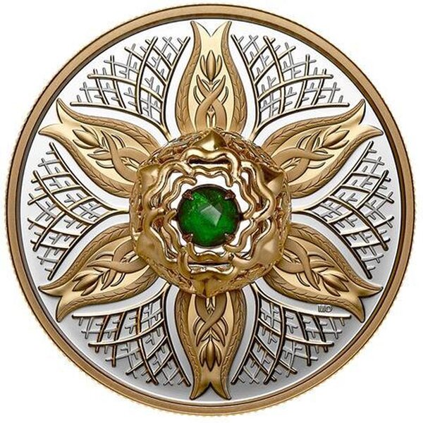 Pièce de monnaie en Argent 20 Dollars g 20.8 Millésime 2025 Elements of Nature DANCING AMMOLITE EARTH