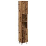 vidaXL Ensemble de meubles pour salle de bain 3 Pièces Bois Ancien
