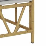 vidaXL Banc de jardin Gris clair 110 x 75 x 71 cm Acier