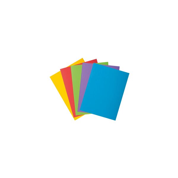 Paquet De 50 Chemises 1 Rabat Rock''s 210 - 24x32cm - Couleurs Assorties - X 5 - Exacompta