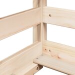 vidaXL Lit pour enfants avec toit 100x200 cm bois de pin massif