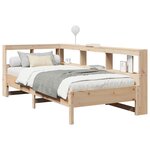 vidaXL Lit bibliothèque sans matelas 100x200 cm bois massif de pin
