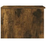 vidaXL Table basse Chêne fumé 50x50x36 cm Bois d'ingénierie