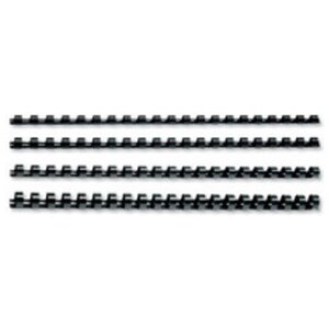 baguettes de reliure plastiques, format A4, 28,0 mm, noir pqt 50 FELLOWES