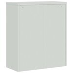 vidaXL Classeur gris clair 90x40x145 cm acier
