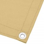 vidaXL Écran de balcon sable 90x300 cm 100  polyester oxford