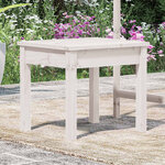 vidaXL Banc de jardin blanc 50x44x45 cm bois massif de pin