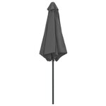 vidaXL Parasol de jardin et mât en aluminium 270x246 cm Anthracite