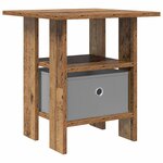 vidaXL Table de chevet Bois ancien 41 x 40 x 45 cm Bois d'ingénierie