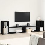 vidaXL Meubles TV 2 Pièces noir 100x30x50 cm bois d'ingénierie