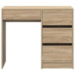 vidaXL Bureau Chêne sonoma 90 x 37 5 x 75 cm Bois d'ingénierie