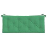 vidaXL Coussins de banc jardin lot de 2 vert 120x50x7 cm tissu Oxford