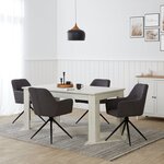 Chaise de salle à manger oeuf moderne gris
