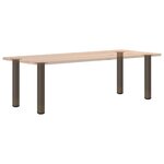 vidaXL Pieds de table console 4 pièces Acier naturel 72-74 cm Acier