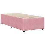 vidaXL Cadre de lit sans matelas rose 90x200 cm velours