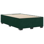 vidaXL Cadre de lit sans matelas vert foncé 120x200 cm velours