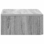 vidaXL Table d'appoint murale Sonoma gris 59 x 34 5 x 17 cm