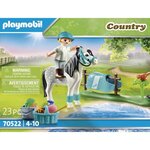 Playmobil - 70522 - cavaliere avec poney gris