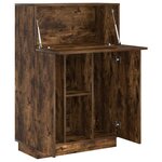 vidaXL Bureau Chêne fumé 71 5 x 31 5 x 106 5 cm Bois d'ingénierie