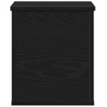 vidaXL Boîte de Rangement Chêne noir 30 x 35 x 35 cm Bois d'ingénierie