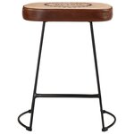vidaXL Tabourets de bar lot de 2 marron foncé 40x29 5x53 cm