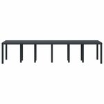 vidaXL Table de jardin pour repas Anthracite 350 x 100 x 73 cm