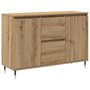 vidaXL Buffet chêne artisanal 101.5 x 35 x 70 cm Bois d'ingénierie