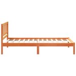 vidaXL Cadre de lit Marron cire 75 x 190 cm Bois massif en pin