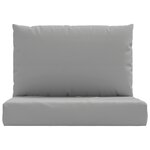 vidaXL Coussins de palette lot de 2 gris tissu oxford