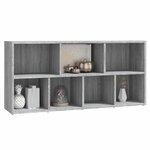 vidaXL Armoire à livres Sonoma gris 50x25x106 cm