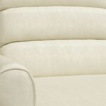 vidaXL Fauteuil Crème Similicuir