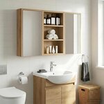 vidaXL Armoire murale de salle de bain Chêne artisan 30 x 10 x 50 cm