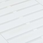 vidaXL Table de jardin Blanc 78x55x38 cm Plastique