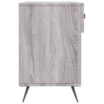vidaXL Banc à chaussures sonoma gris 102x35x55 cm bois d'ingénierie