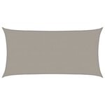 vidaXL Voile d'ombrage 160 g/m² rectangulaire gris clair 4x7 m PEHD