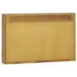 vidaXL Armoire à miroir 60x10x40 cm Bois de teck solide