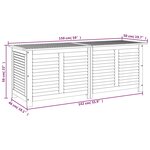 vidaXL Boîte de rangement de jardin persiennes 150x50x56cm bois acacia