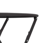 vidaXL Table bistrot Anthracite Ø 50 x 71 cm Acier revêtu de poudre