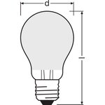 Osram ampoule led standard verre dépoli variable 7w=60 e27 froid