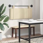 vidaXL Tête de lit suspendue Crème Tissu