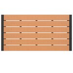 vidaXL Ensemble de salle à manger pour jardin 3 Pièces Marron Acier