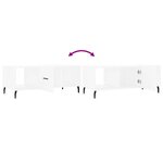 vidaXL Table basse blanc 102x50x40 cm bois d'ingénierie