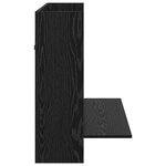 vidaXL Bureau Mural Chêne Noir 105x48x75 cm en Bois d'Ingénierie
