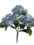 Bouquet d&rsquo;hortensia artificiel en branche  h 45 cm bleu royal - best - couleur: bleu royal